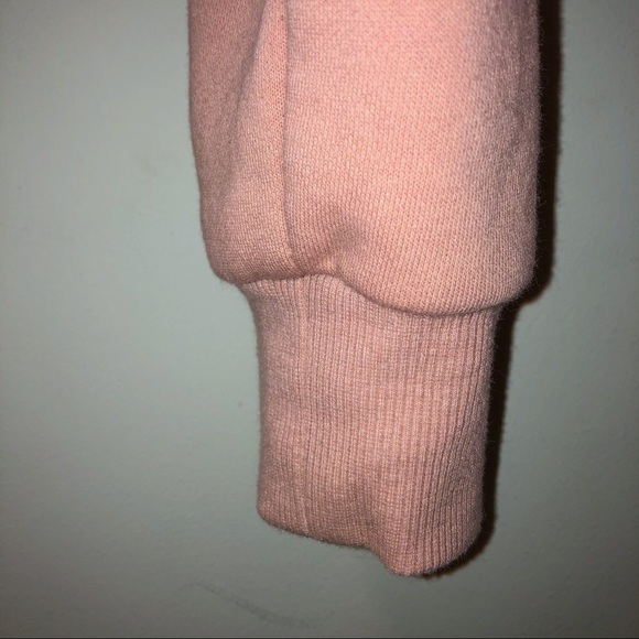 Salmon Pink Cropped Hoodie - Picture 4 of 4